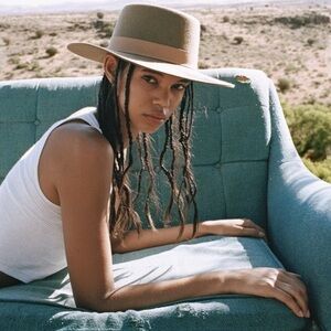 Lack Of Color unisex mirage boater hat in brown size medium NWT